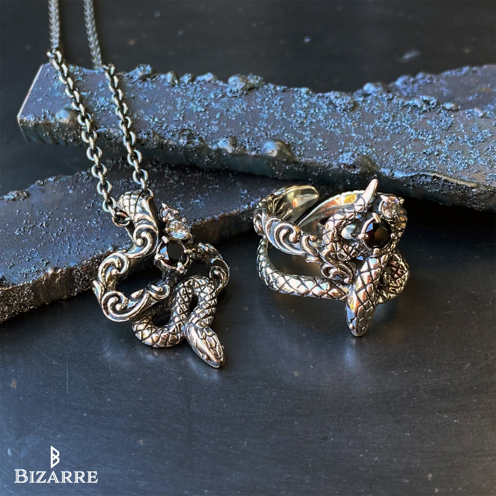 Bizarre/ビザール サーペントシルバーペンダント(トップのみ)蛇 STJ034