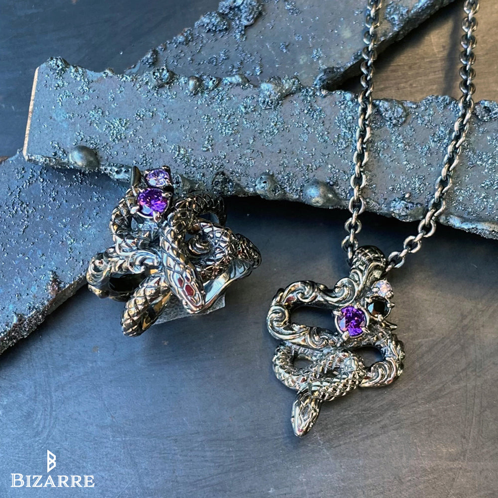 Bizarre/ビザール サーペントシルバーペンダント(トップのみ)蛇 STJ034