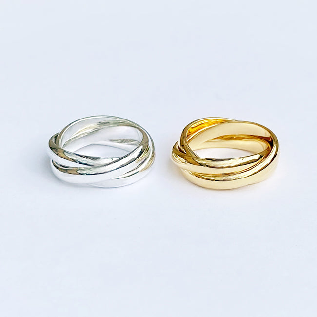 Blanche/ブランシュ Charm(シャルム) 3連小指用シルバーピンキーRing BR054