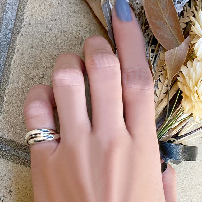 Blanche/ブランシュ Charm(シャルム) 3連小指用シルバーピンキーRing BR054