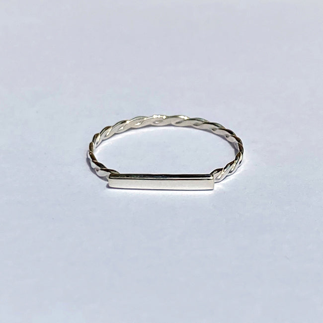 Blanche/ブランシュ Sourire (スリール) 小指用シルバーピンキーRing BR060