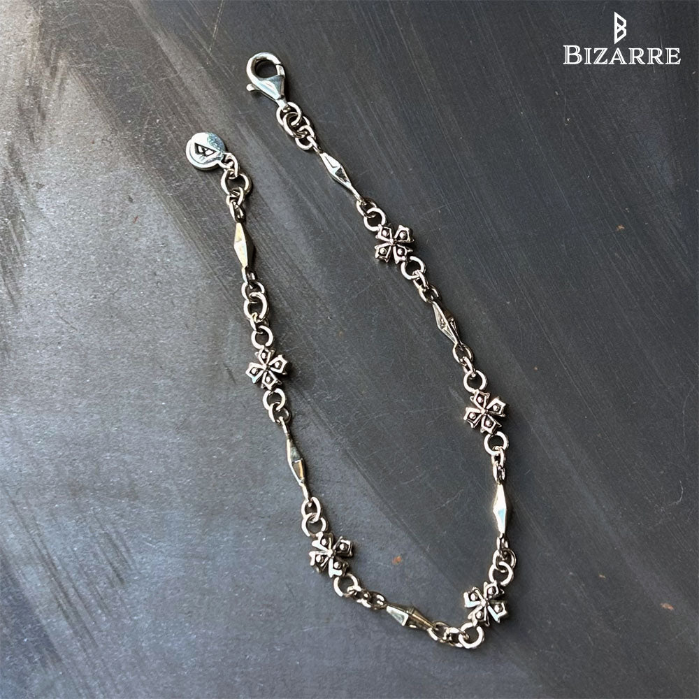 Bizarre/ビザール クロッシング(十字架)シルバーブレスレット SBP078