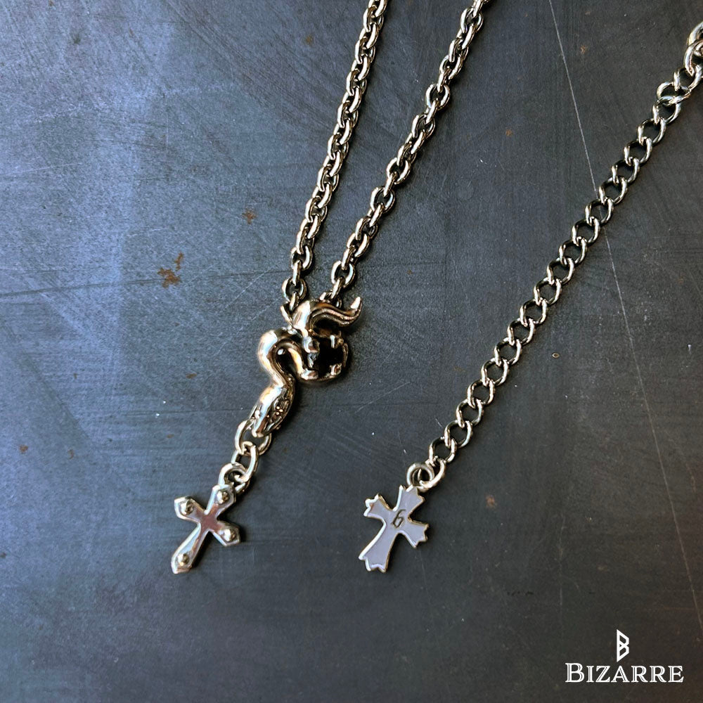 Bizarre/ビザール サーペントクロスシルバーペンダント(チェーンセット)SNJ172