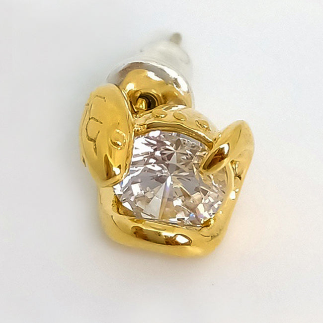 Bizarre/ビザール サーペントラウンド 蛇 シルバーピアス (1個売り)SPJ074