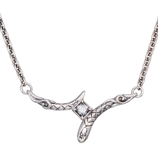 Bizarre/ビザール シーサーペントシルバーペンダント(チェーンセット)シルバー925 キュービックジルコニアクリアSNJ178