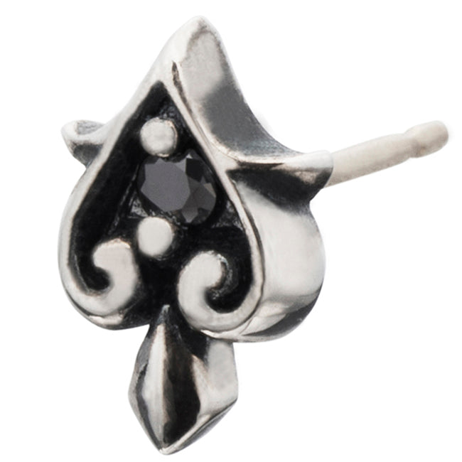 Bizarre/ビザール トランプスペードシルバーピアス(1個売り) SPJ053