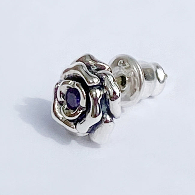 Bizarre/ビザール シークレットローズシルバー薔薇ピアス(1個売り) ユニセックス SPJ070