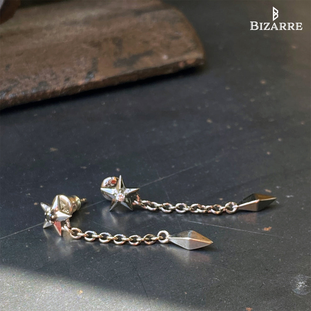 Bizarre/ビザール スターリーシルバーロングピアス(1個売り) SPJ086