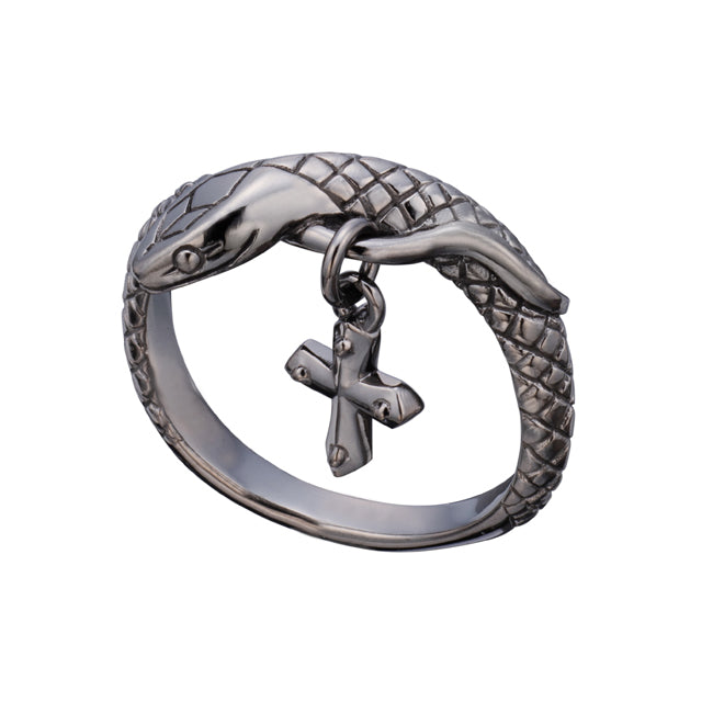 Bizarre/ビザール シーサーペントクロス (十字架)蛇 シルバーリング シルバー925 SRP097