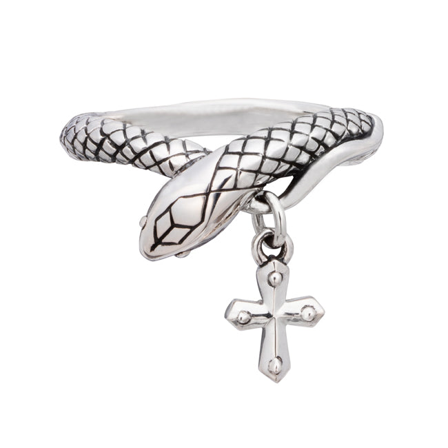 Bizarre/ビザール シーサーペントクロス (十字架)蛇 シルバーリング SRP097