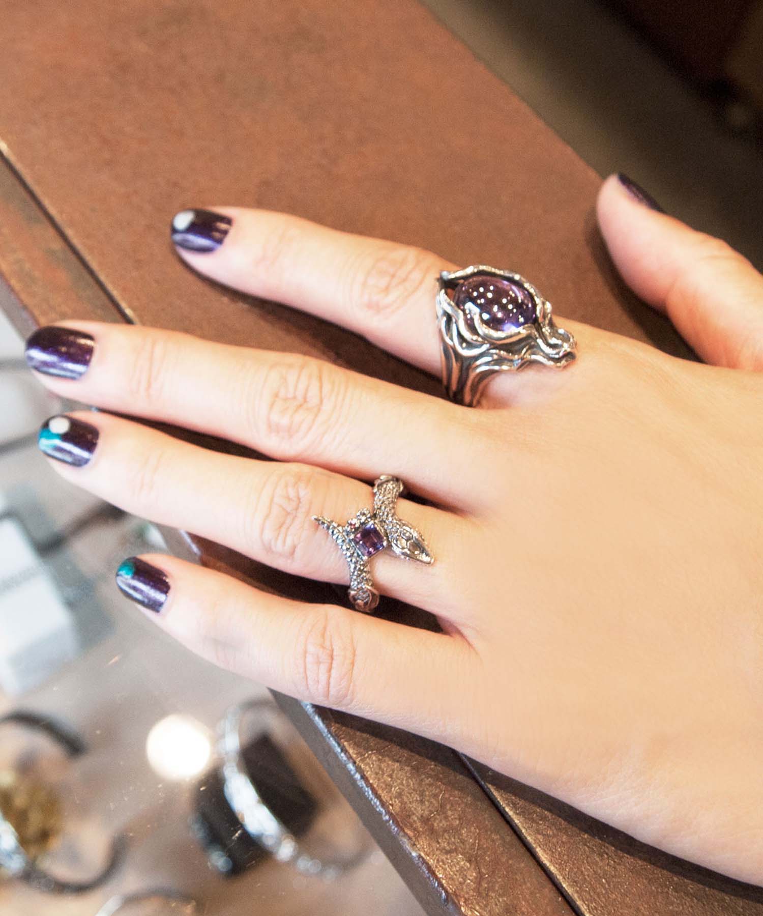 Bizarre/ビザール Ouroboros Collection Eternal シルバー蛇 ユニセックスリング SRJ117