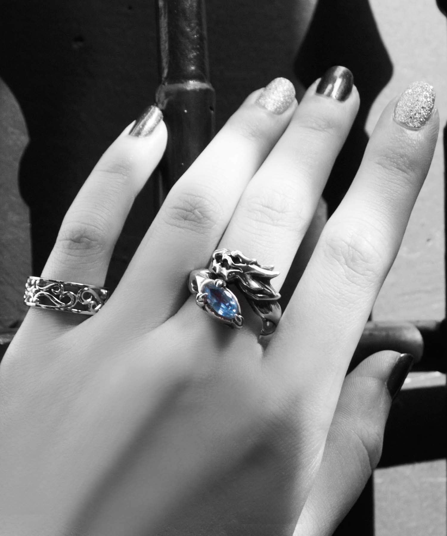 Bizarre/ビザール ケルティックハートシルバーリング SRP092