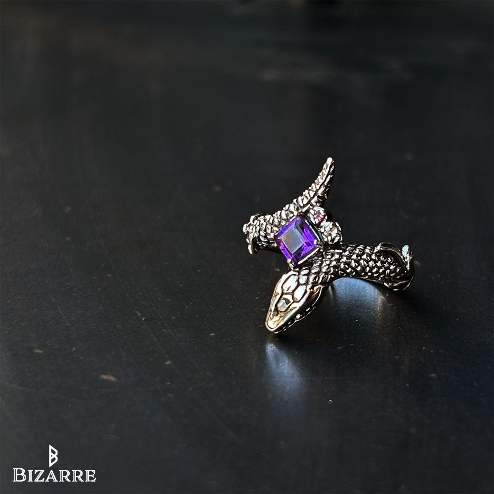 Bizarre/ビザール Ouroboros Collection Eternal シルバー蛇 ユニセックスリング SRJ117