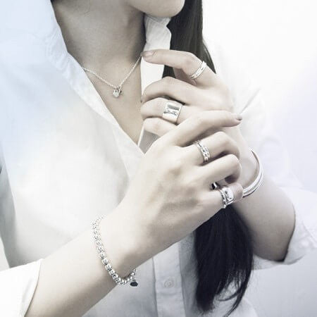 Blanche/ブランシュ マルク Silver Ring S BRP001RC