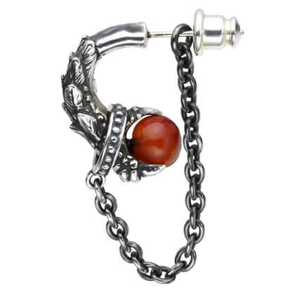 Bizarre/ビザール セイレーンシルバーピアス(1個売り) SPJ035 カーネリアン