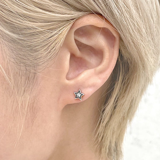 Bizarre/ビザール サンダルフォン(天使の翼・星)シルバーピアス(1個売り) SPJ050