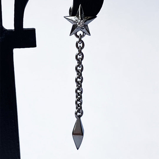 Bizarre/ビザール スターリーシルバーロングピアス(1個売り) SPJ086 メンスピアス