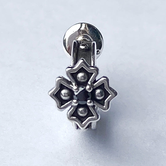 Bizarre/ビザール クロッシングシルバーフープピアス(1個売り) SPJ089