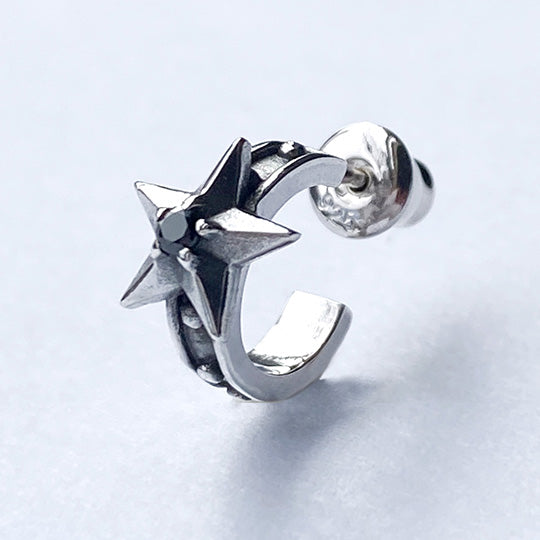 Bizarre/ビザール スターリーシルバーフープピアス(1個売り) SPJ090