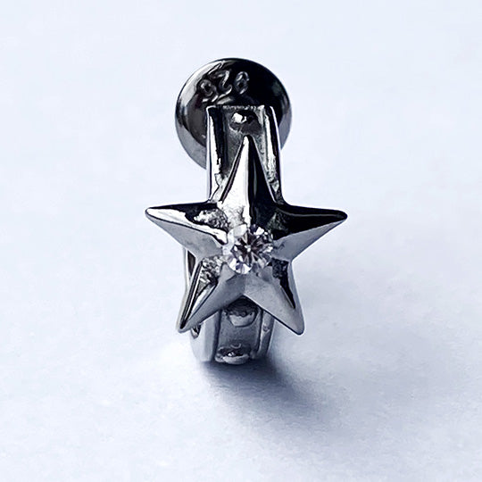 Bizarre/ビザール スターリーシルバーフープピアス(1個売り) SPJ090