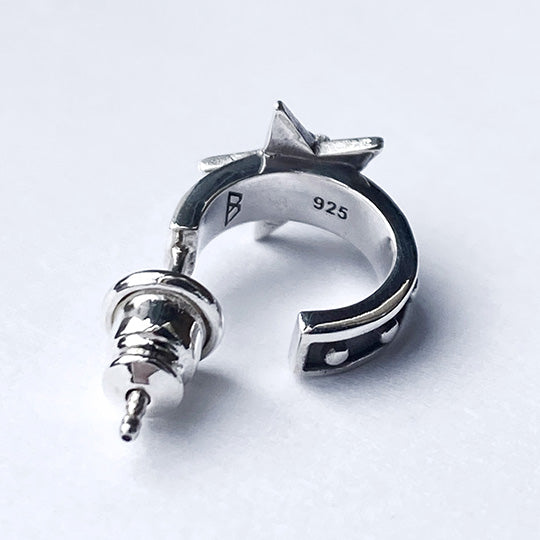 Bizarre/ビザール スターリーシルバーフープピアス(1個売り) SPJ090