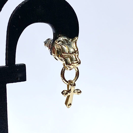 Bizarre/ビザール フレグランスドパンサー&クロス シルバーピアス (1個売り) SPP053