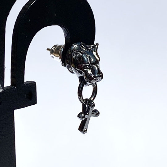 Bizarre/ビザール フレグランスドパンサー&クロス シルバーピアス (1個売り) SPP053