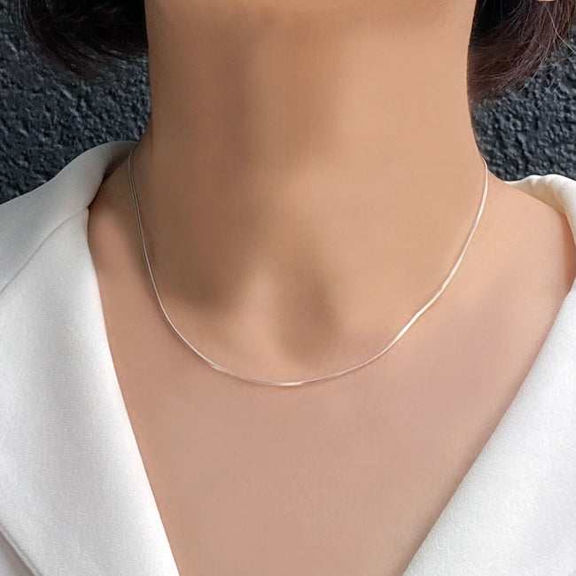 Blanche/ブランシュ Radieux(ラデュ）シルバーネックレスチェーンBN002