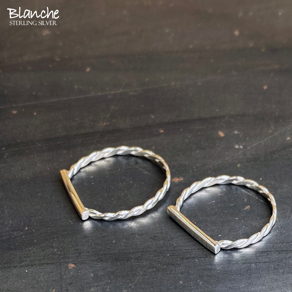 Blanche/ブランシュ Sourire (スリール) 小指用シルバーピンキーRing BR060