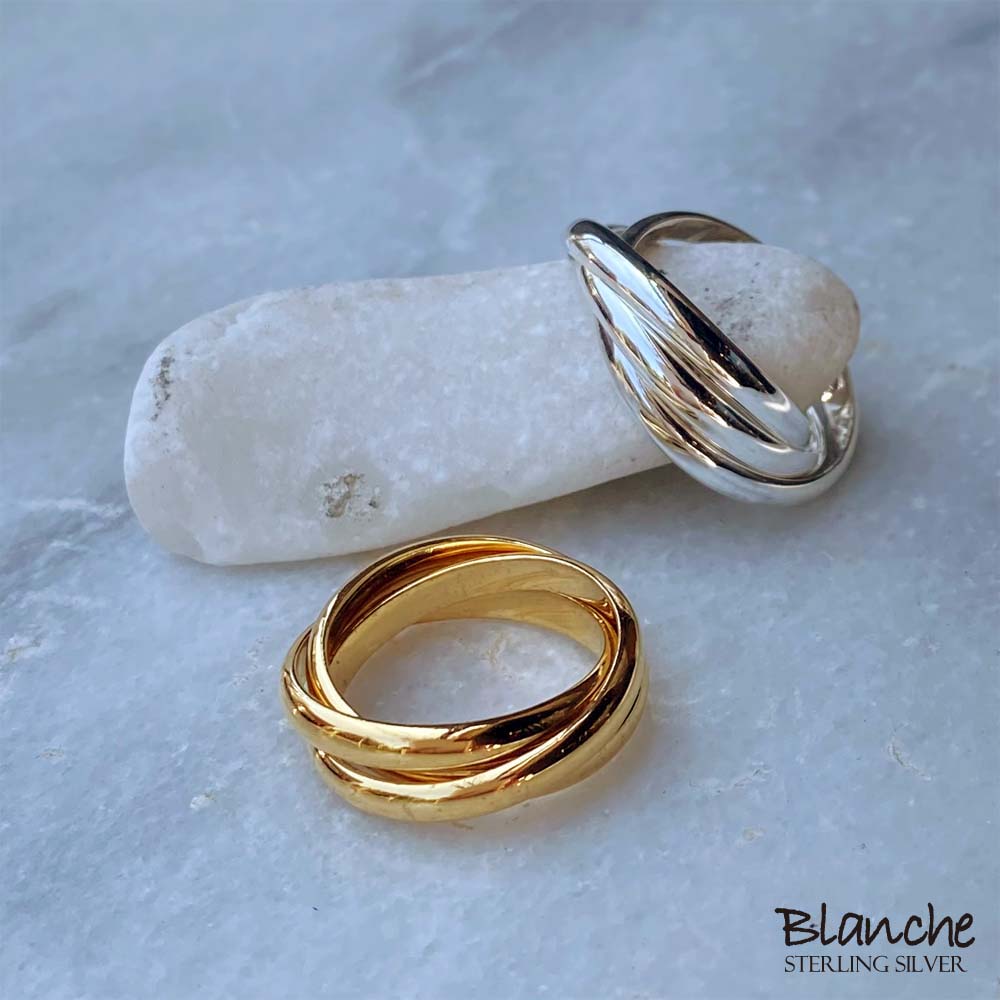Blanche/ブランシュ Charme (シャルム)3連リング Ring BR010