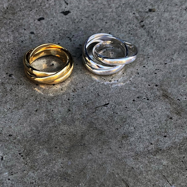 Blanche/ブランシュ Charm(シャルム) 3連小指用シルバーピンキーRing BR054