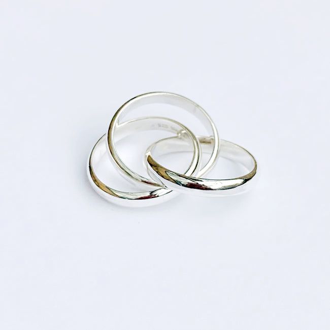 Blanche/ブランシュ Charm(シャルム) 3連小指用シルバーピンキーRing BR054