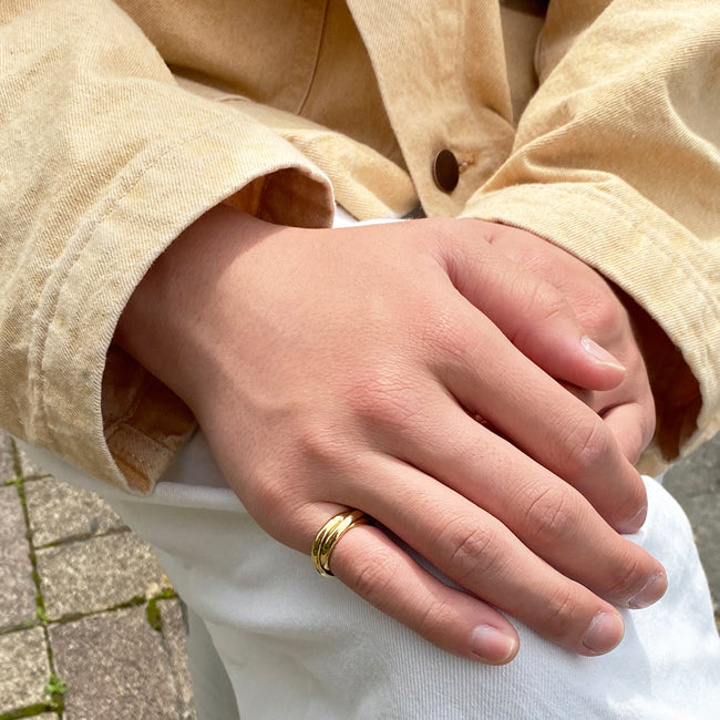Blanche/ブランシュ Charm(シャルム) 3連小指用シルバーピンキーRing BR054