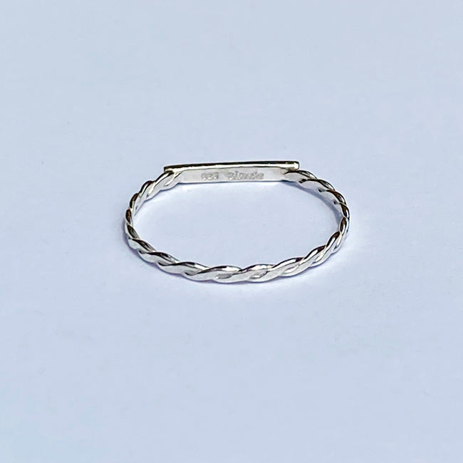 Blanche/ブランシュ Sourire (スリール) 小指用シルバーピンキーRing BR060