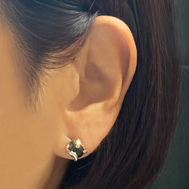 Bizarre/ビザール サーペントラウンド 蛇 シルバーピアス (1個売り)SPJ074