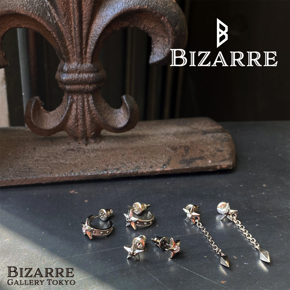 Bizarre/ビザール  スターリーシルバーロングピアス(1個売り) SPJ086