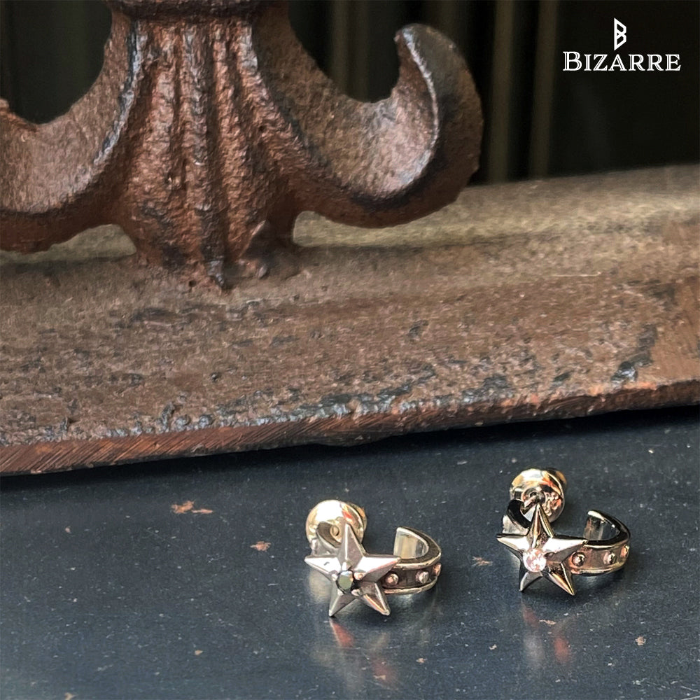 Bizarre/ビザール  スターリーシルバーフープピアス(1個売り) SPJ090