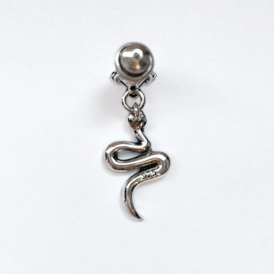 Bizarre/ビザール サーペントバイパー ロンバスストーンシルバーピアス(1個売り） SPJ095