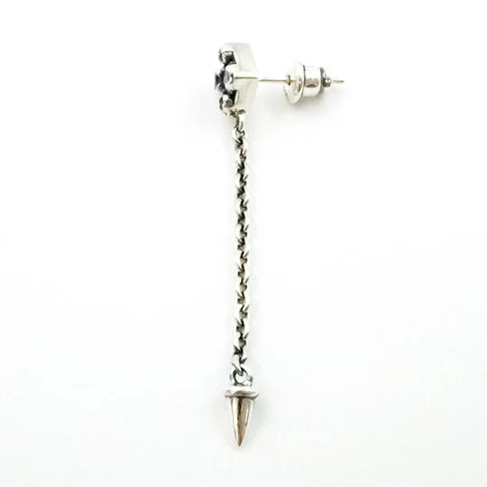 Bizarre/ビザール スパイクドロップロングシルバーピアス （1個売り）SPJ100