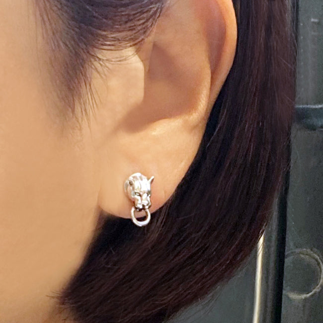 Bizarre/ビザール　フレグランスドパンサー豹シルバーピアス（1個売り）SPP038