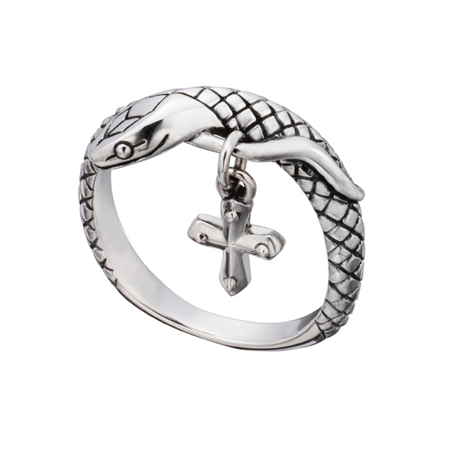 Bizarre/ビザール シーサーペントクロス (十字架）蛇 シルバーリング　ユニセックス　 SRP097