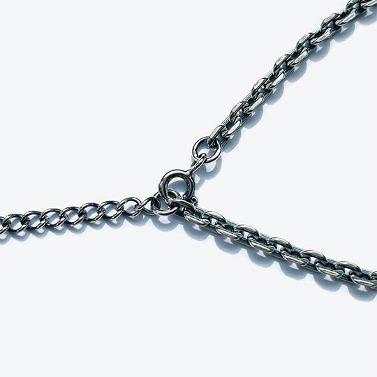 Bizarre/ビザール 全長50cm シルバーカットチェーン+クロスチャーム SCC010