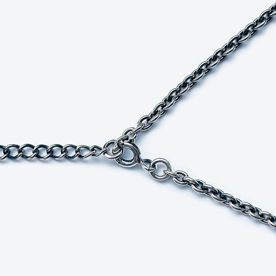 Bizarre/ビザール 全長55cm シルバーあずきチェーン+クロスチャーム SCR006