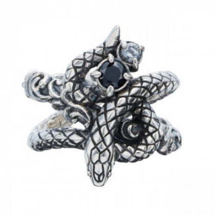 Bizarre/ビザール　サーペント蛇シルバーユニセックスリング 指輪　SRJ133