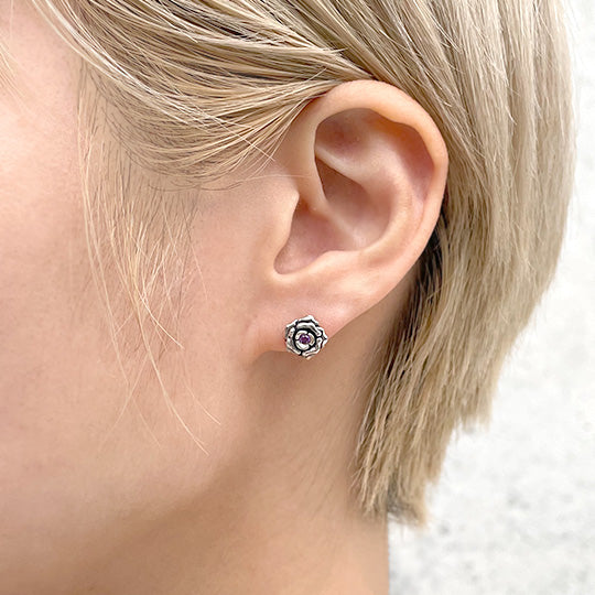 Bizarre/ビザール シークレットローズシルバー薔薇ピアス(1個売り)SPJ070