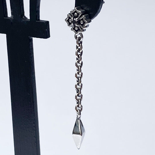 Bizarre/ビザール  クロッシングシルバーロングピアス(1個売り) SPJ085