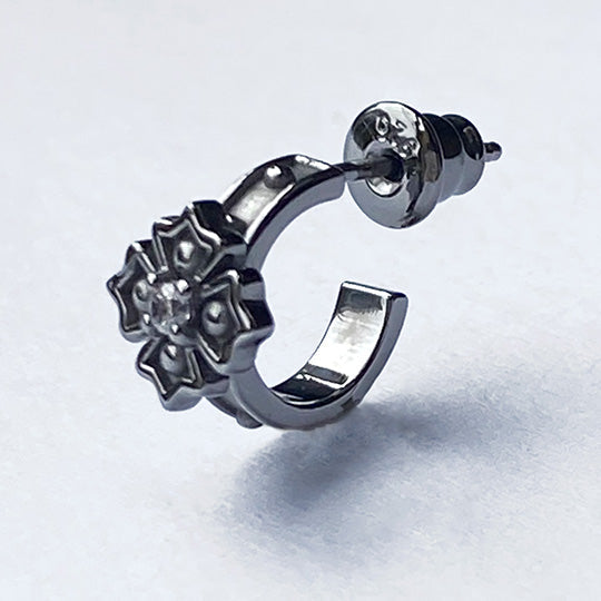 Bizarre/ビザール  クロッシングシルバーフープピアス(1個売り) SPJ089