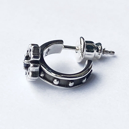 Bizarre/ビザール  クロッシングシルバーフープピアス(1個売り) SPJ089