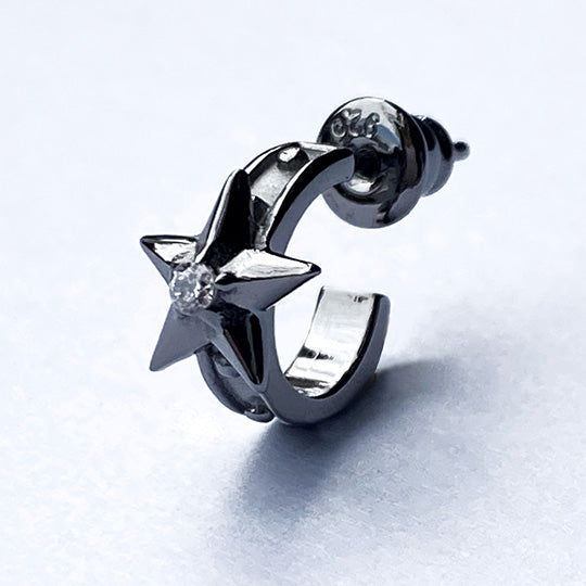 Bizarre/ビザール  スターリーシルバーフープピアス(1個売り) SPJ090