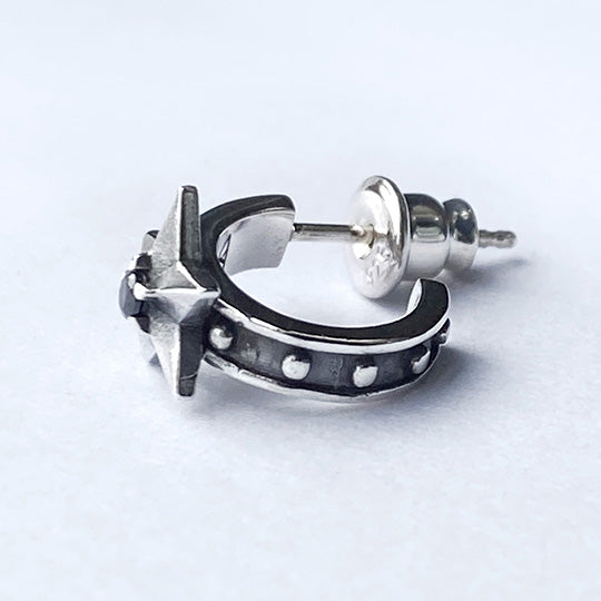 Bizarre/ビザール  スターリーシルバーフープピアス(1個売り) SPJ090